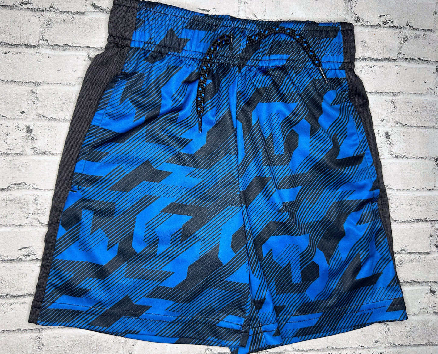 Jumping Beans: Blue/Black Athletic Shorts- 3T