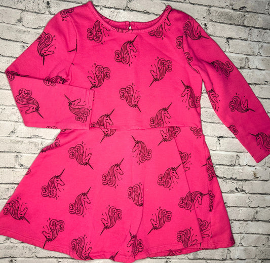 Cat & Jack: Pink Unicorn Dress- 4T