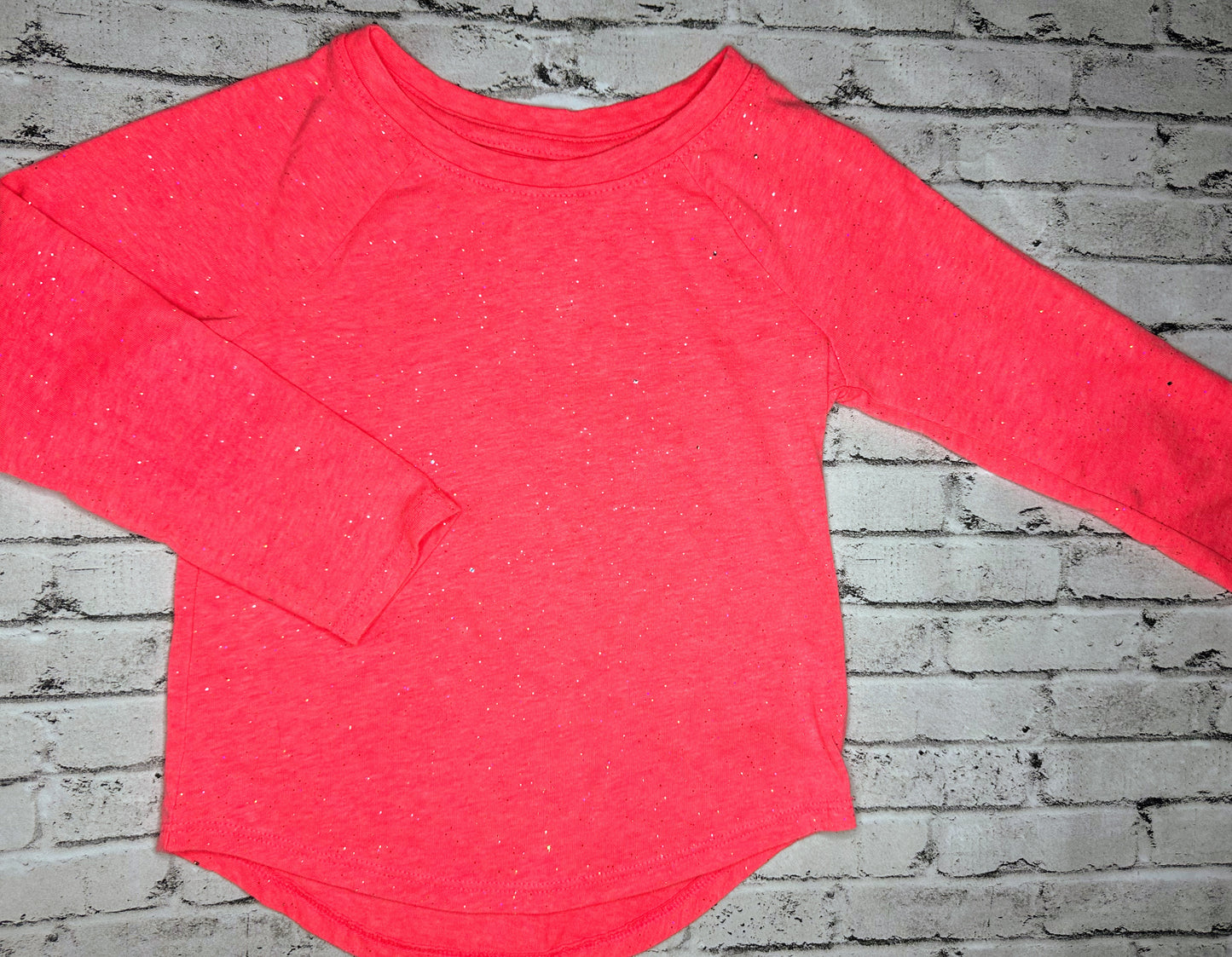 Cat & Jack: Pink Glitter Top- 3T