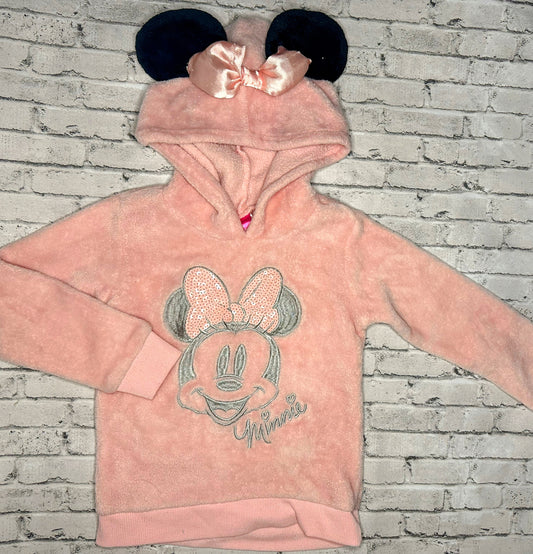 Disney: Furry Minnie Mouse Hoodie- 4T