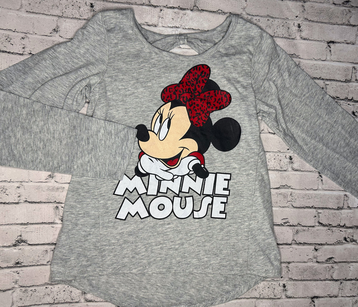 Disney: Minnie Mouse Leopard Tee- 6/6x