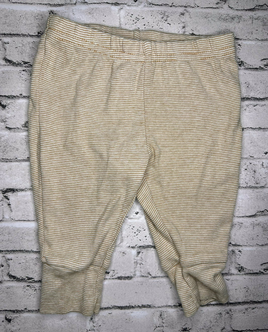 Child of Mine: Tan Stripe Pants- 0/3m