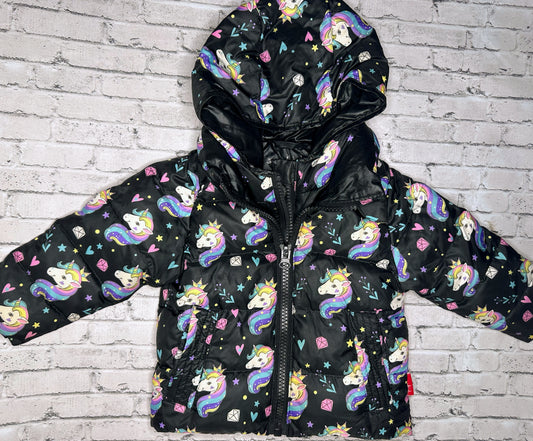 Onekid: Unicorn Puffer Jacket- 18m