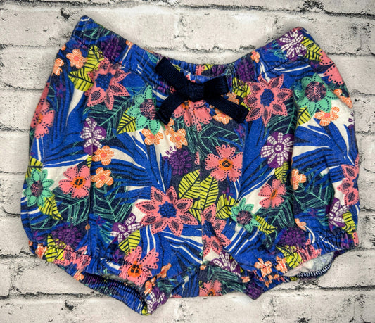 Falls Creek: Blue Floral Shorts - 2T