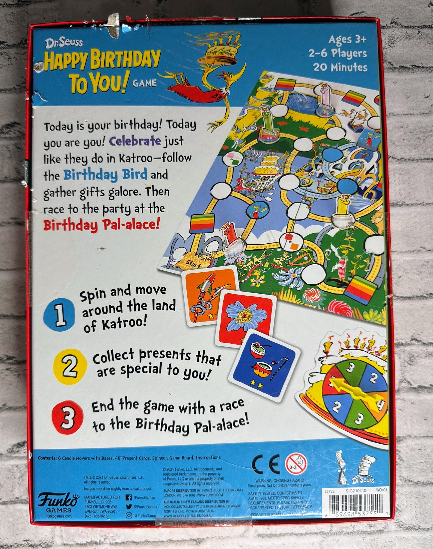 Dr. Seuss: “Happy Birthday To You!” Board Game - New!