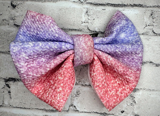 5.5” Pink Ombré Clip Bow