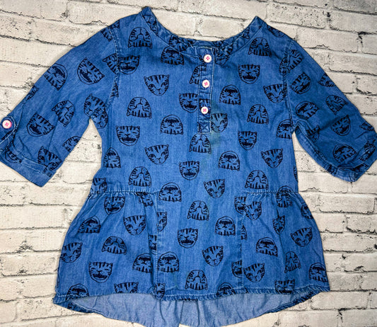 Tiger Denim Top- 4T