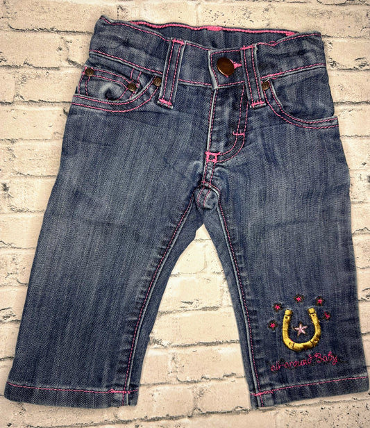 Wrangler: “Wrangler Baby” Denim- 0/3m