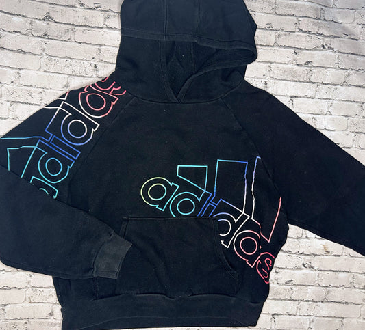 Adidas: Cropped Ombré Graphic Hoodie- 10/12