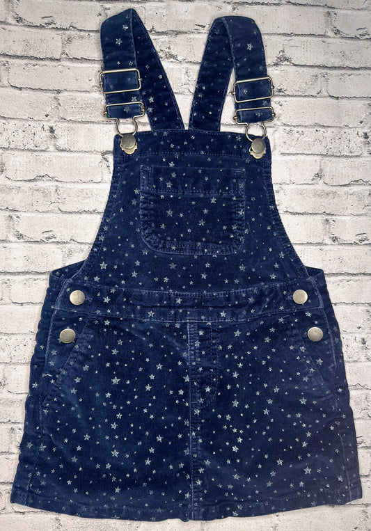 Falls Creek: Corduroy Star Overall Skirt - 3T