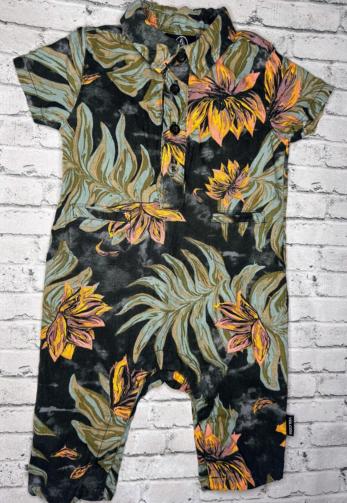 Volcom- Leaf Jumpsuit- 3/6m