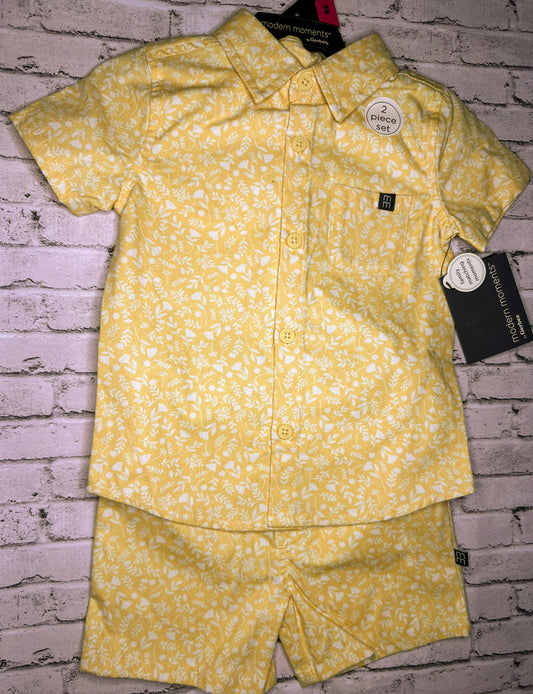 Modern Moments: Yellow 2pc Button Set- 18m NEW!