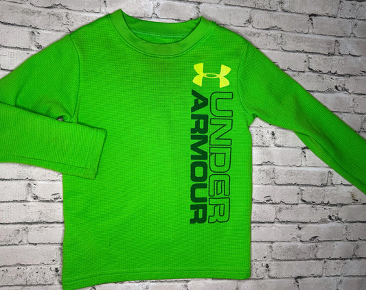 Under Armour: Green Waffle Top- 2T