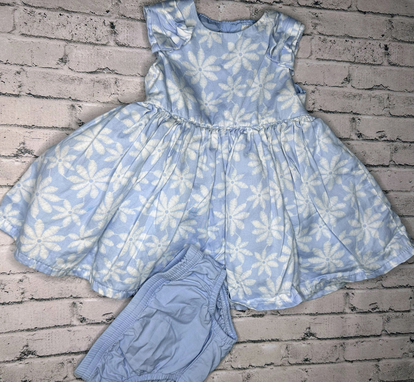 Carter’s: Blue Flower Dress- 3M