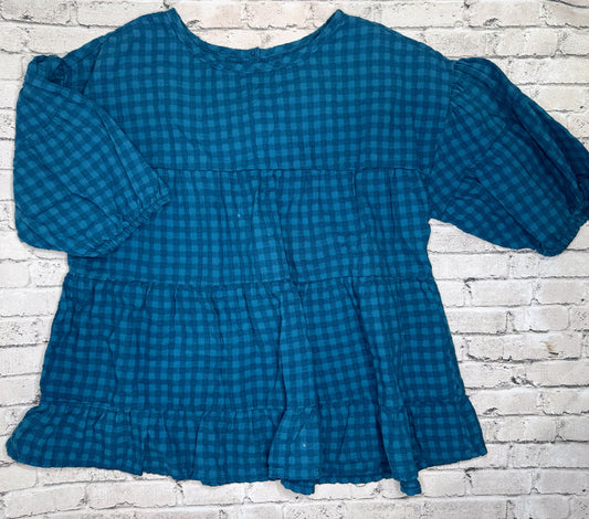 Wonder Nation: Blue Ruffle Top- 7/8