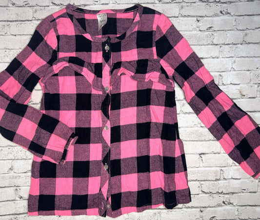 Carter’s: Pink Plaid Long Sleeve - 6/6x