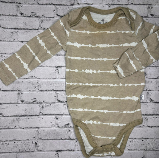 Honest: Tan Bodysuit- 3/6m