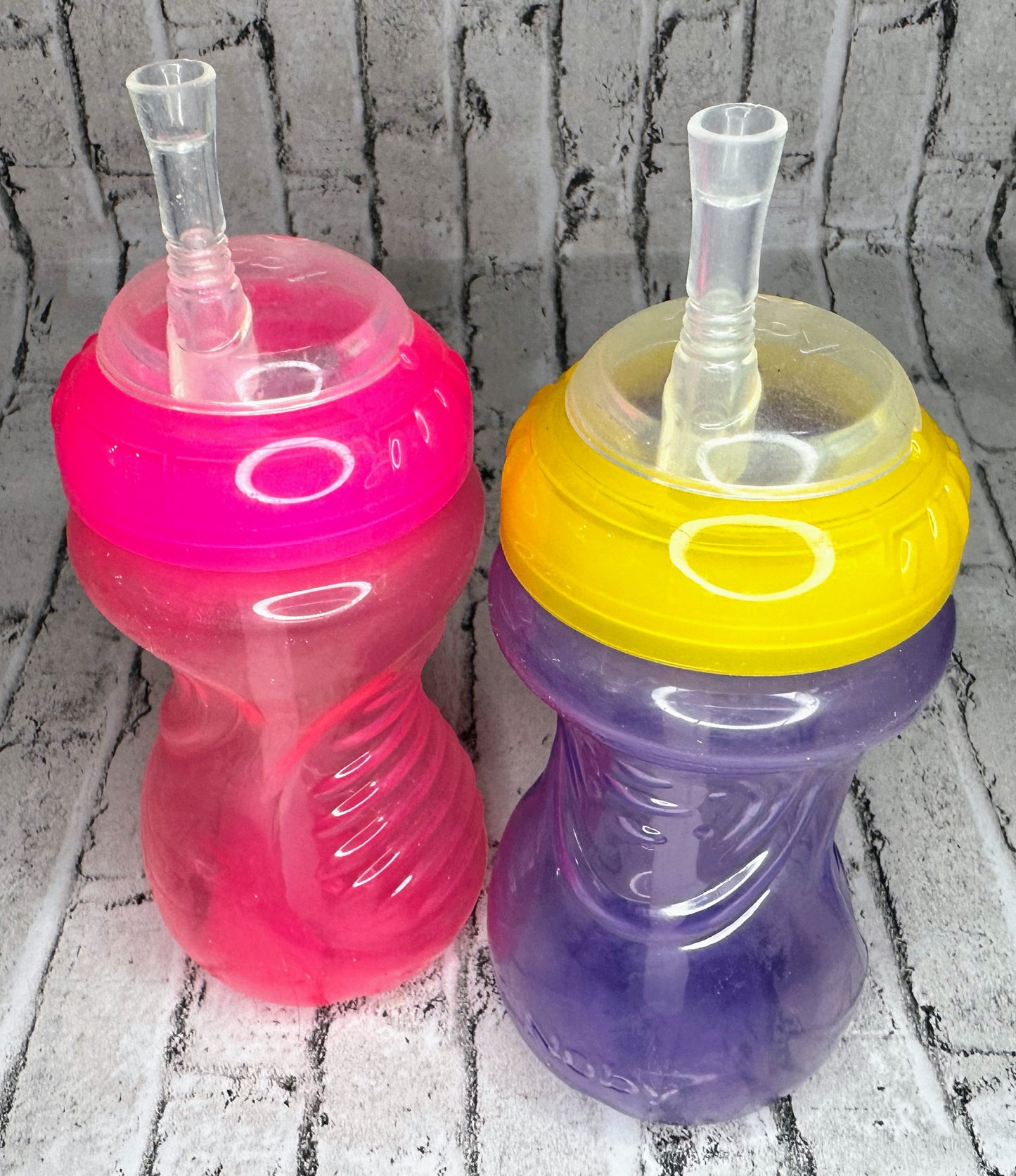 Nuby: 2pk Straw Sippy Bottle - 8oz