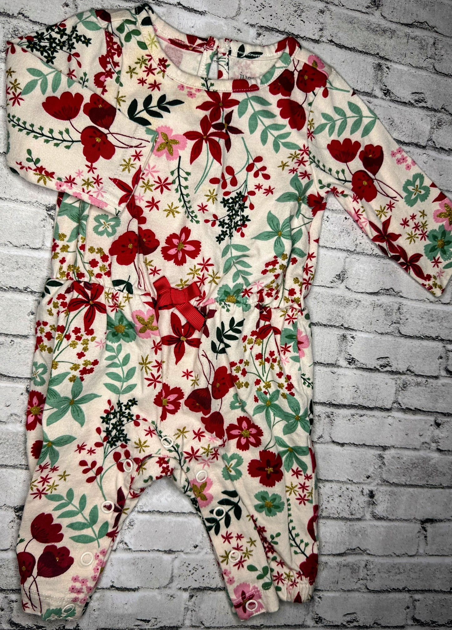 Carter’s: Floral Jumpsuit - 3M