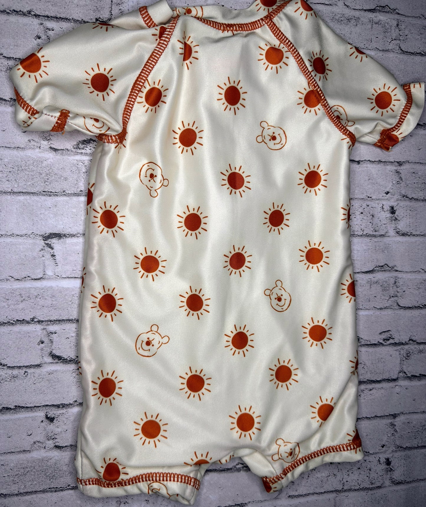 Disney: Pooh Swim Romper- 3/6m