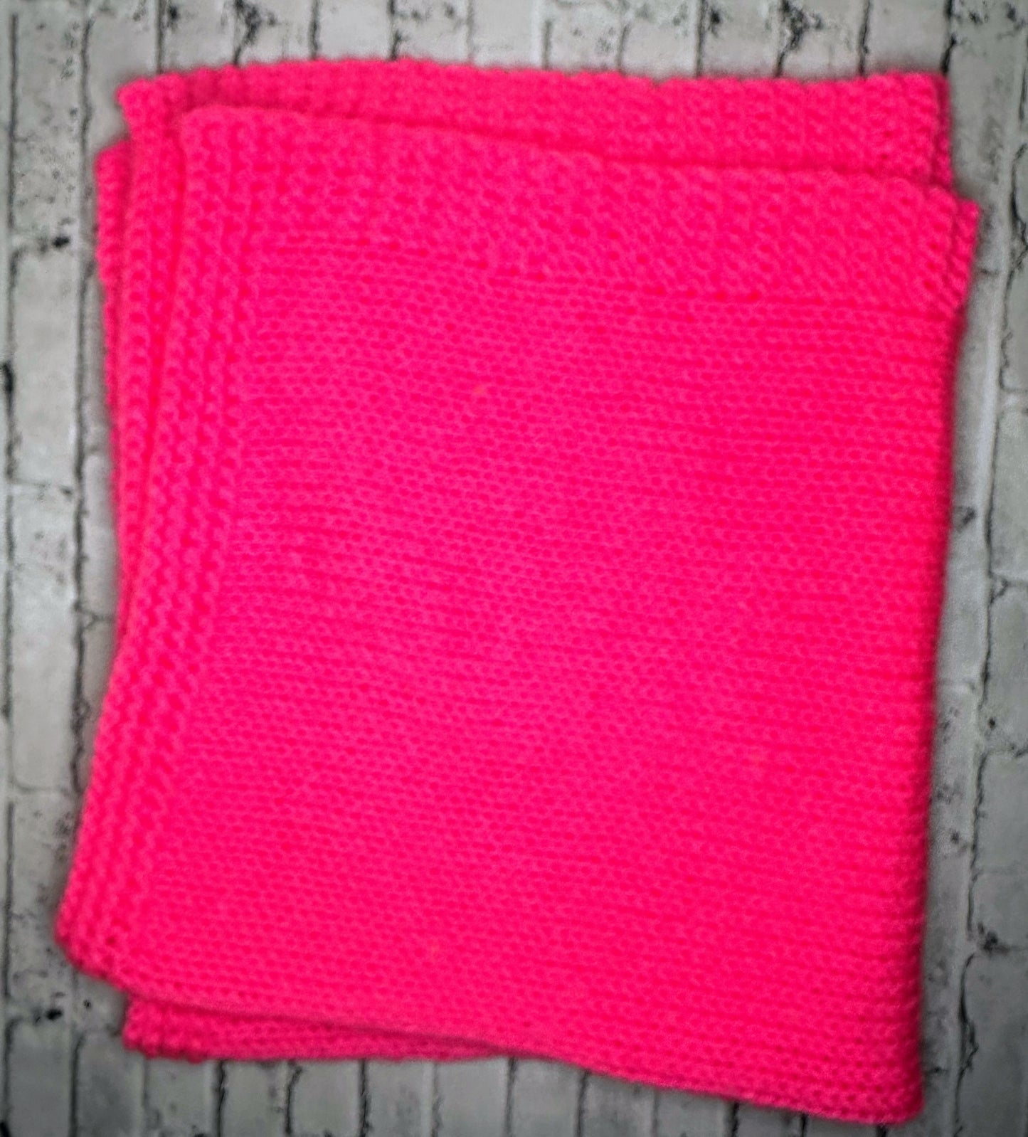 Knit Hot Pink Infant Blanket