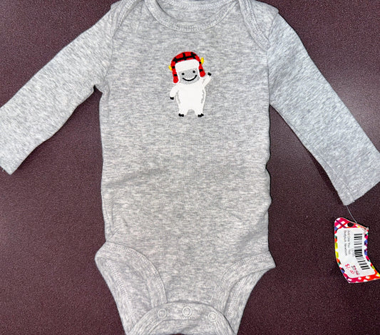 Just One You: Yeti Bodysuit- Newborn