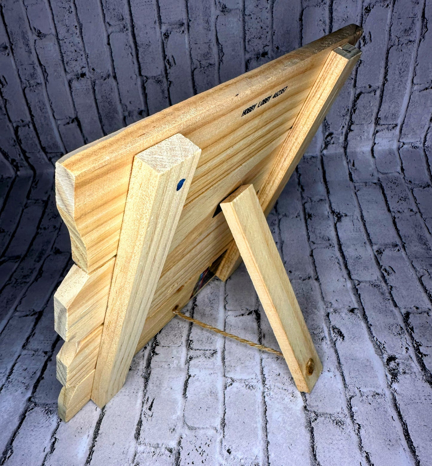 “Little Man Cave” Wooden Stand Decor - 10”x10”