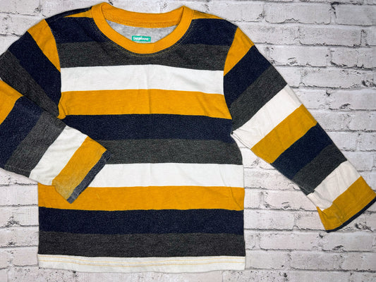 Garanimals: Navy/Yellow Stripe Tee - 4T