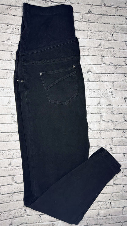 Time and True: Black Maternity Denim - Large