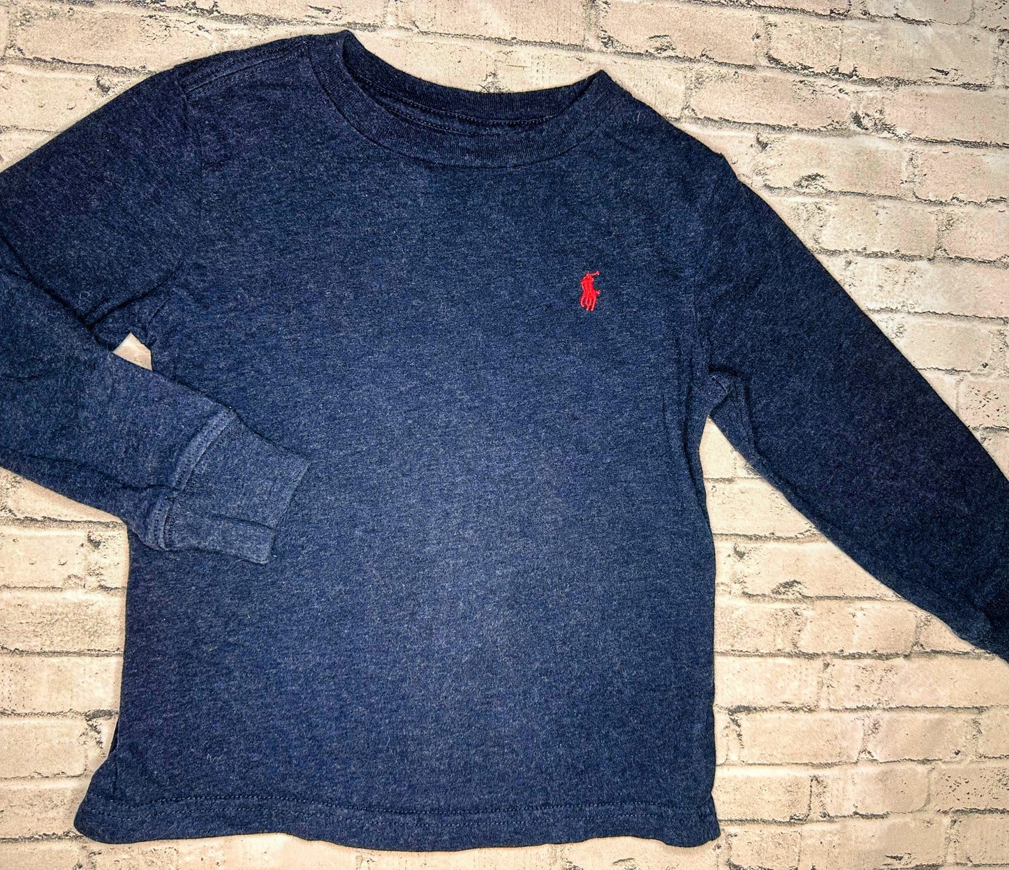 Ralph Lauren: Navy Long Sleeve- 3T