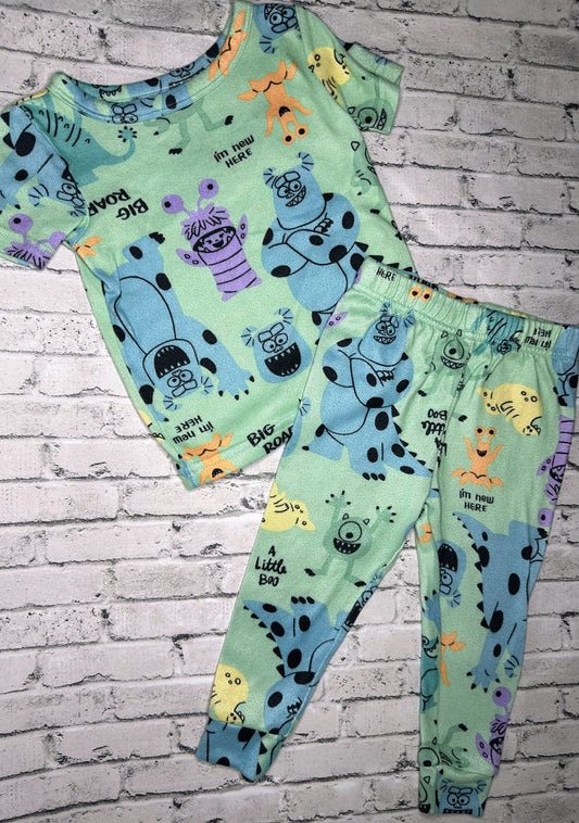 Disney: 2pc Monsters Inc PJ Set- 2T