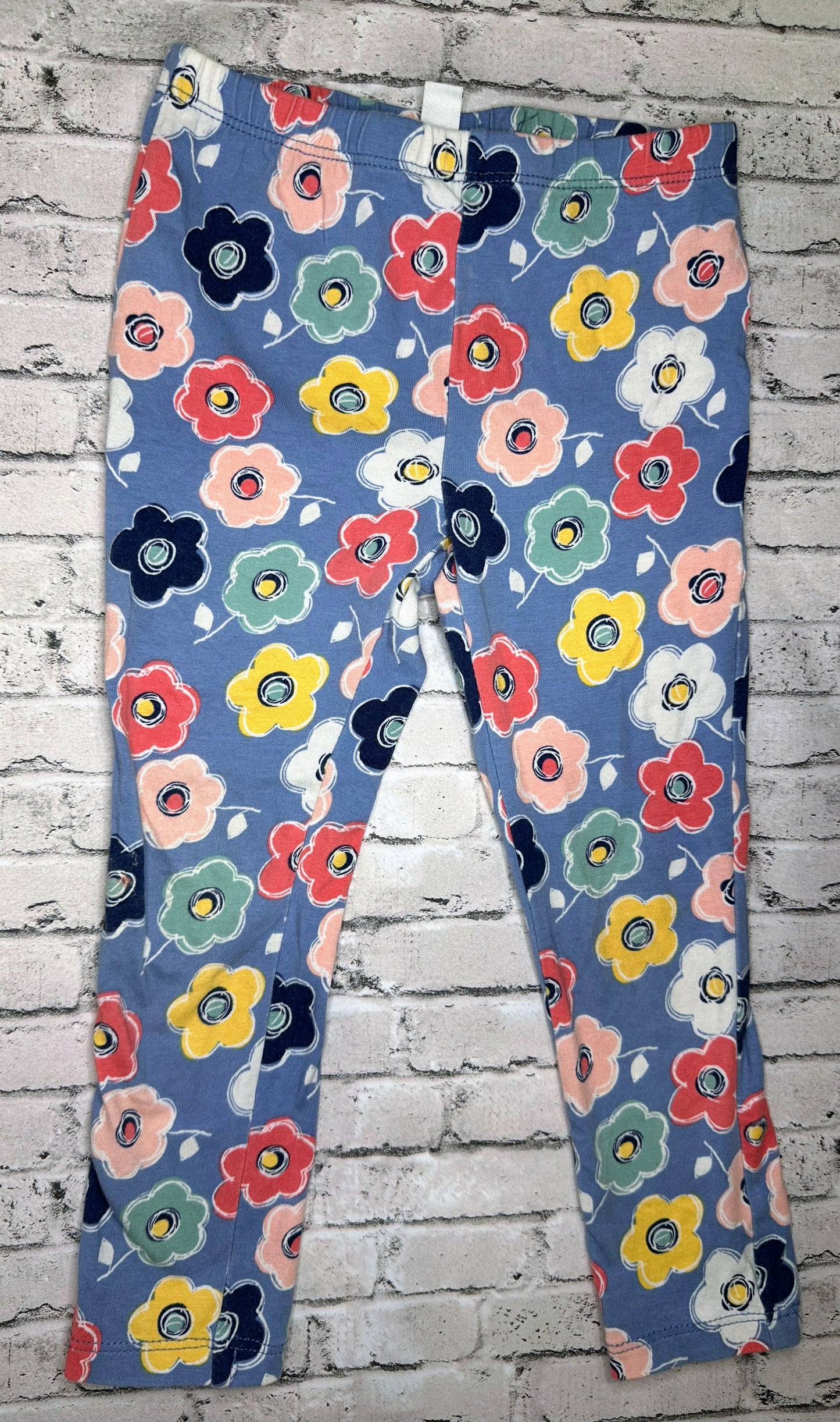 Kids Headquarters: Floral Leggings- 4T