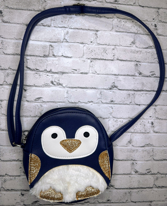 Navy Penguin Purse - 7”