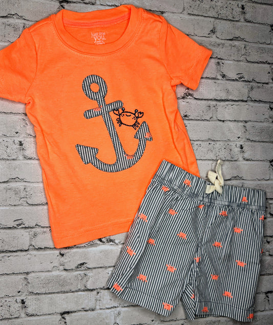 Carters: 2pc Neon Anchor Set- 6m