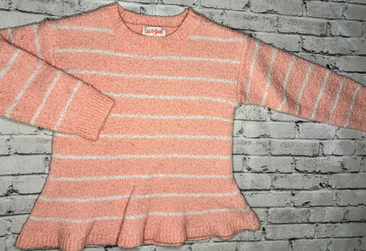 Cat & Jack: Pink Stripe Sweater- 3T