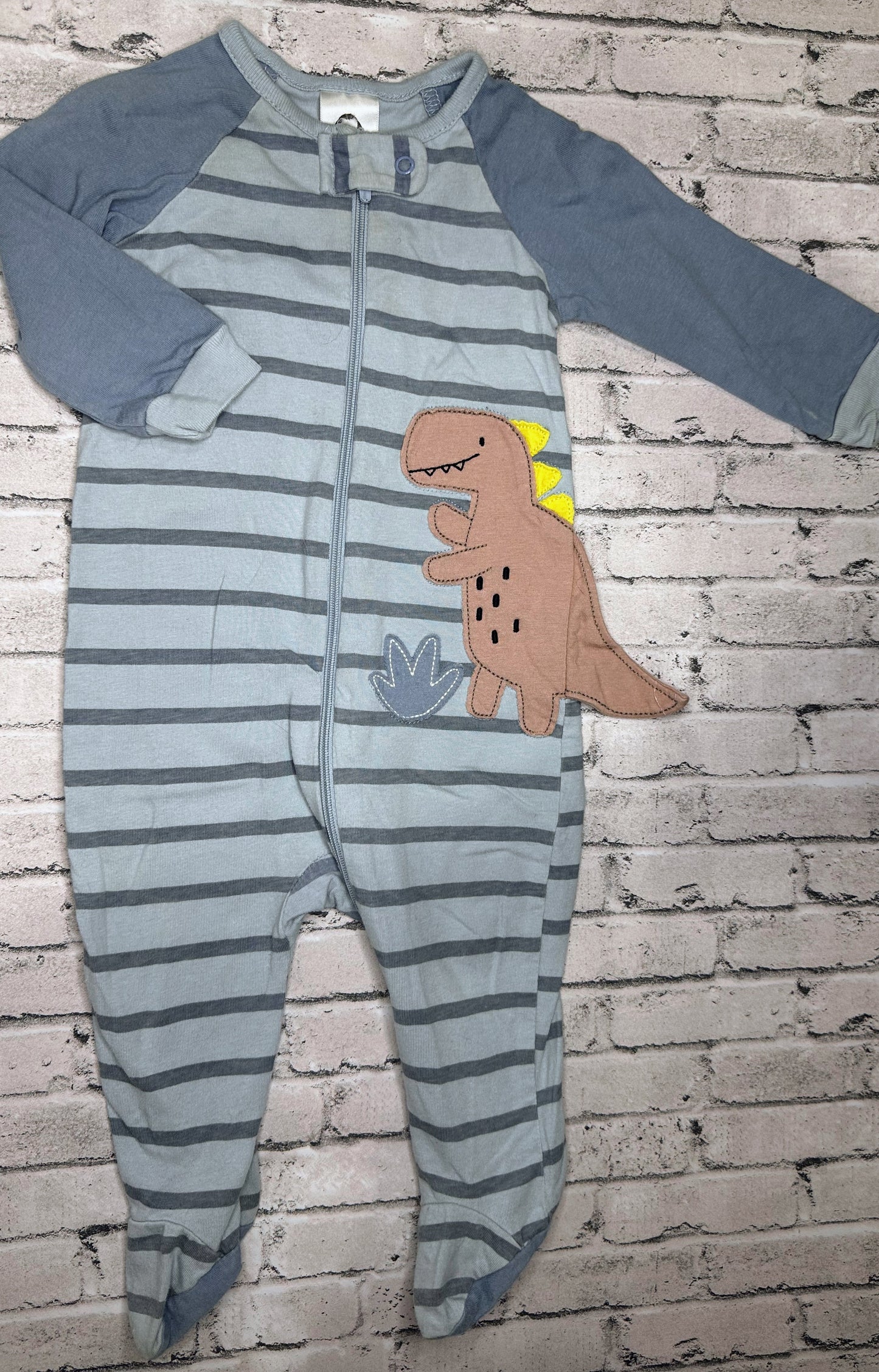 Gerber: Stripe Dino Full Zip- Multiple Sizes