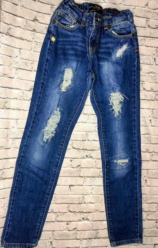 Lucky Brand- Ripped Denim Jegging- 10