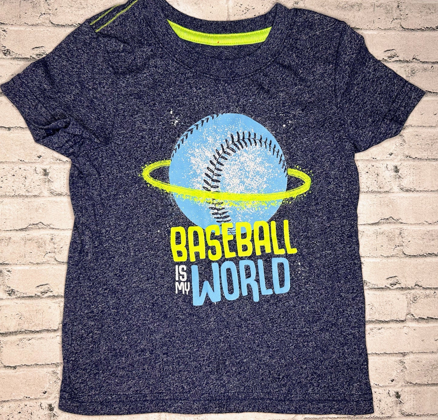 Cat & Jack: “Baseball is my World” Tee - 2T