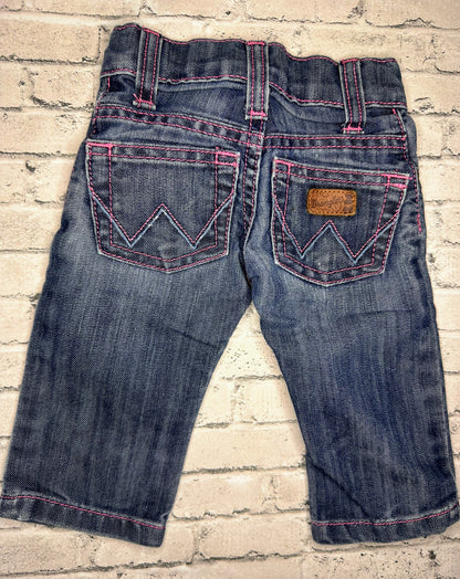 Wrangler: “Wrangler Baby” Denim- 0/3m