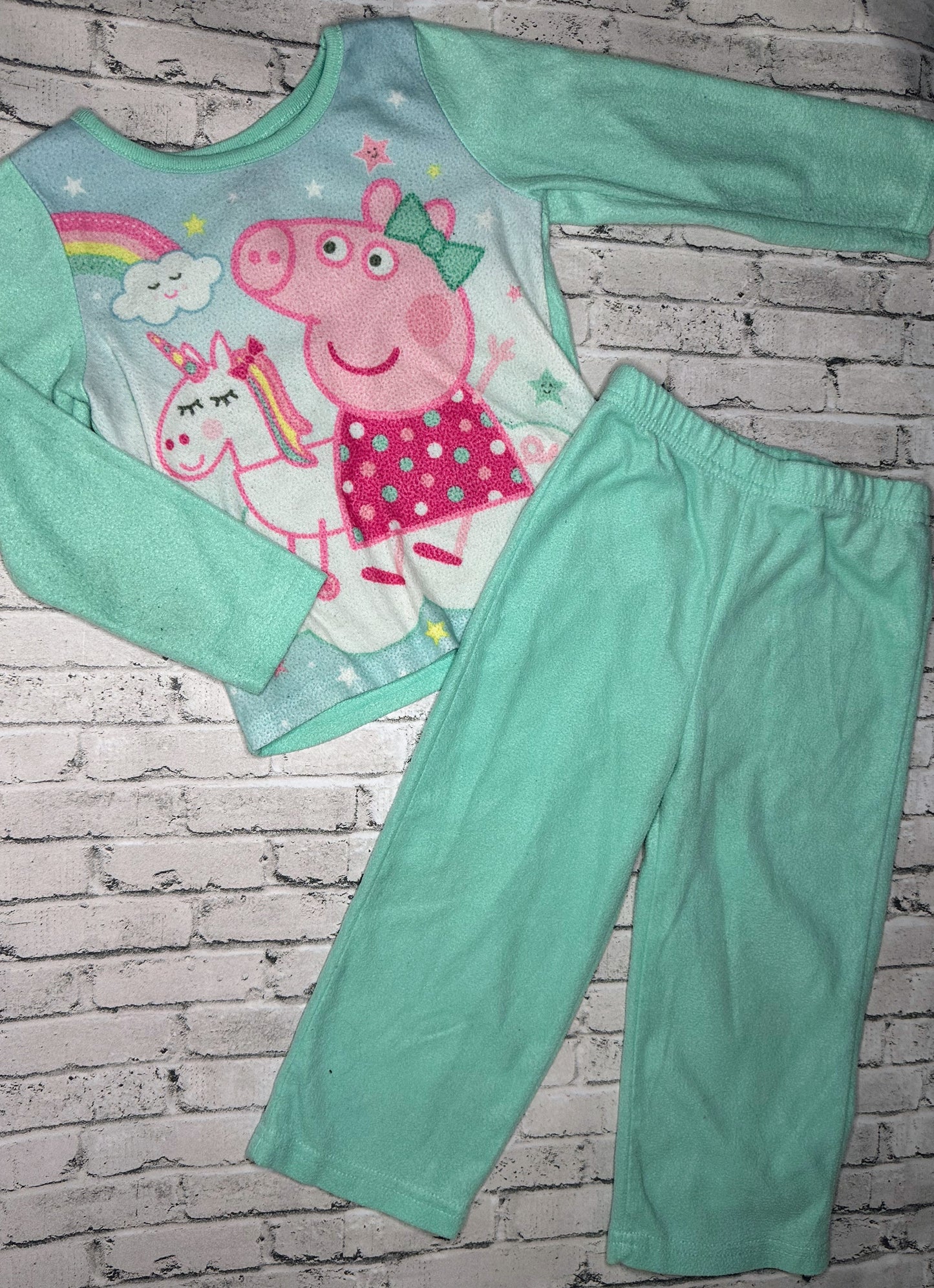 Peppa Pig: 2pc Fleece PJ Set- 3T