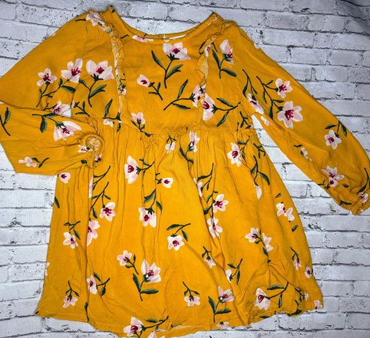 Jumping Beans: Yellow Floral Dress-5T