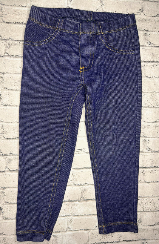 Simple Joys: Faux Denim Leggings- 2T