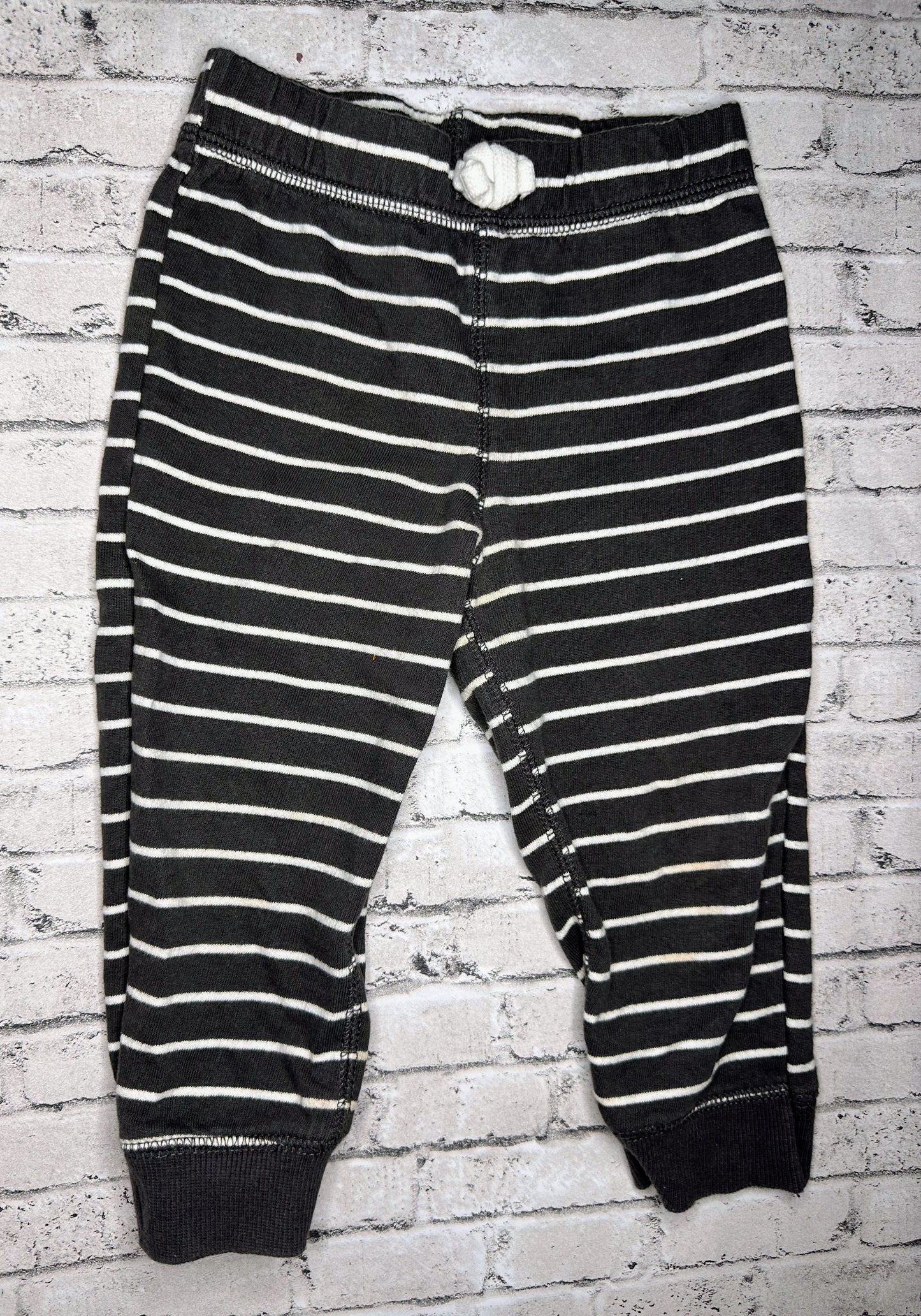 Carter’s: Gray Stripe Joggers-18m