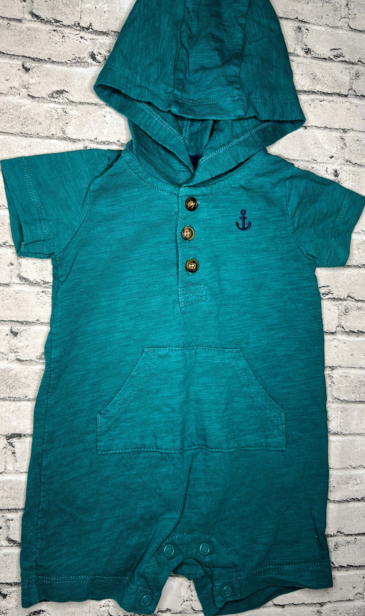 Carter’s: Teal Romper- 6m