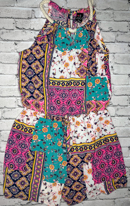Lily: Patterned Romper- 6/6x