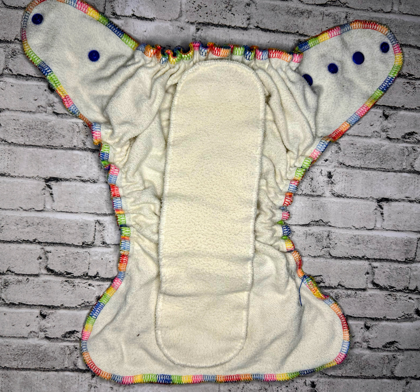 Soft Blue Snap Cloth Diaper+ 1 insert