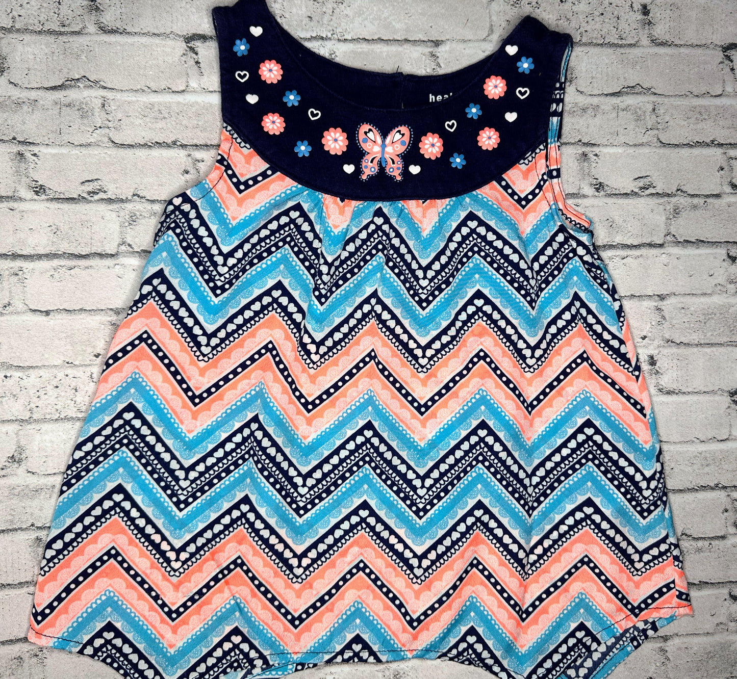 Healthtex: Heart/Floral Tank- 2T