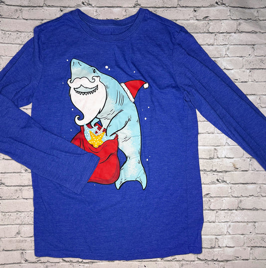 Cat & Jack: Santa Shark Tee - 12/14