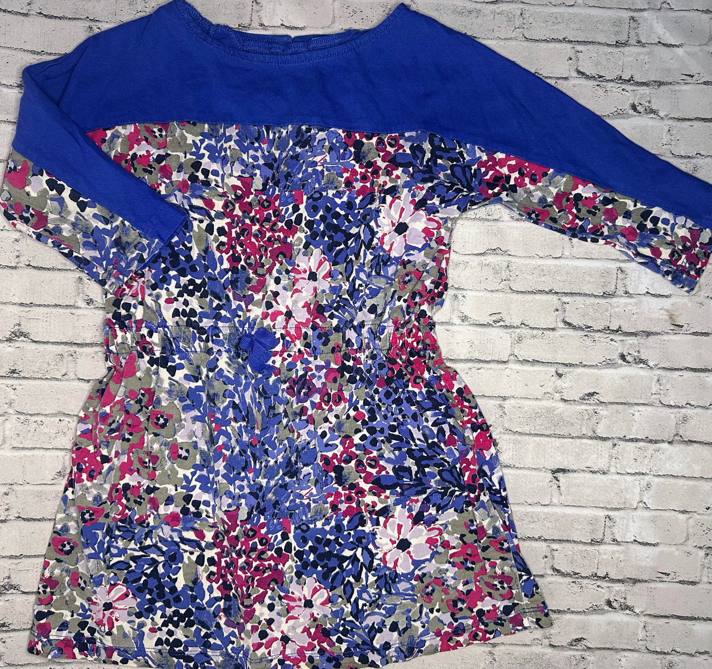 Gymboree: Navy Floral Dress - 6