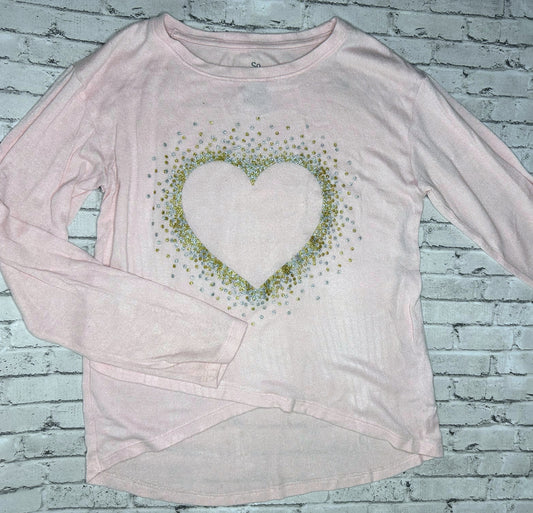 So.: Pink Heart High-Low Tee - 10/12